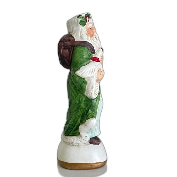 Vintage 1980s Porcelain Old World Sweden Santa Collectible Figurine with Box 5" - Picture 2 of 11